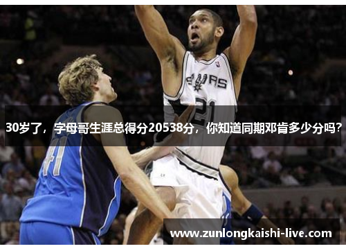 30岁了，字母哥生涯总得分20538分，你知道同期邓肯多少分吗？